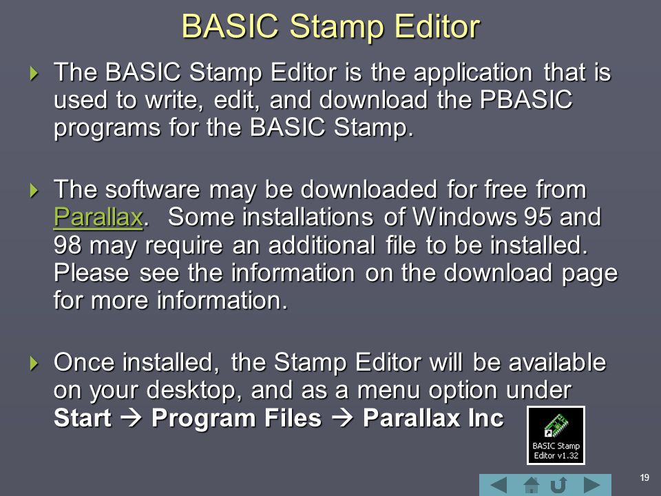 Parallax BASIC Stamp Tutorial ppt video online download